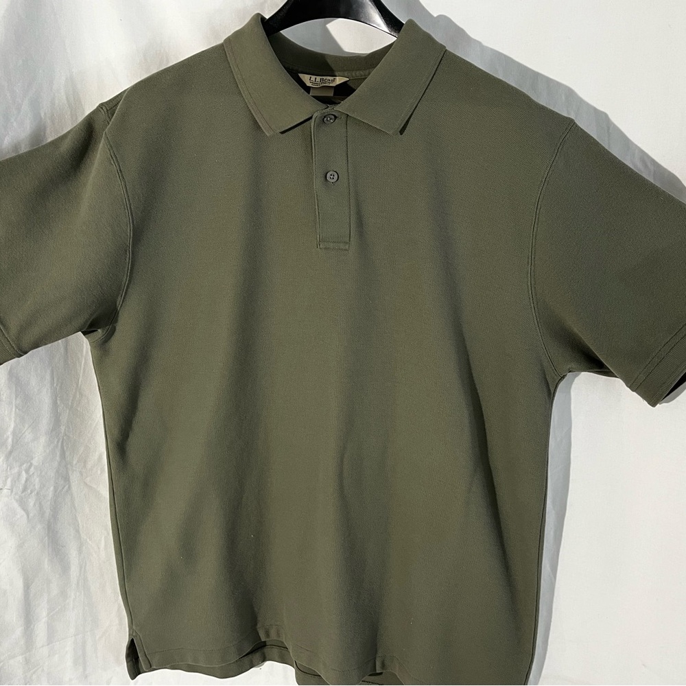 L.L. Bean Dark Green Polo Shirt